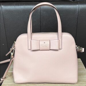 Kate Spade Blush Satchel with Bow Accent